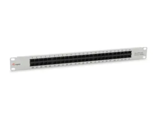 Equip 125297 šedá / Patch panel 19” / Cat3 UTP / 50 portů RJ-45 / 1U / ISDN (125297)