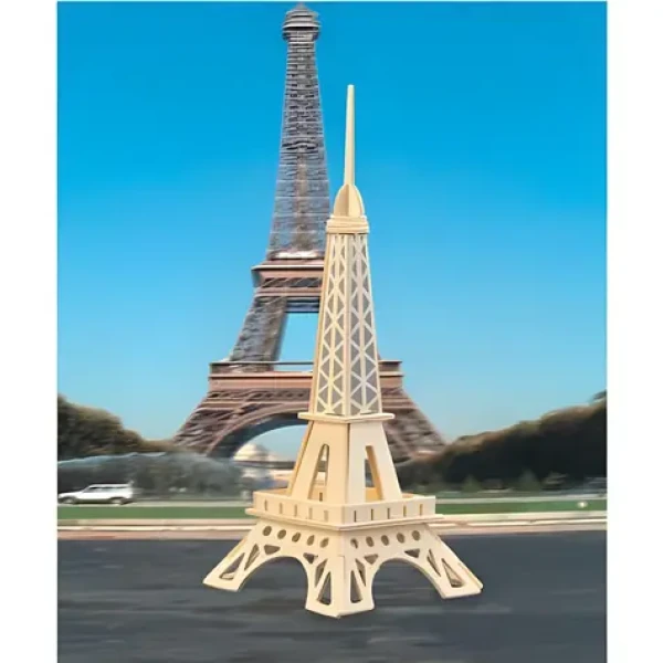 WOODCRAFT Dřevěné 3D puzzle Eiffelova věž menší