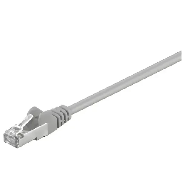 Goobay 50128 CAT 5e 2m šedá / Patch kabel / F/UTP / RJ45-RJ45 (50128)