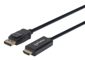 Manhattan DisplayPort - HDMI černá / Kabel / 1,8 m / 1080p / 60 Hz (152679)
