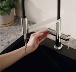 HANSGROHE - Talis Select M54 PowderSpray Dřezová baterie s flexibilním ramenem a sprškou, EcoSmart, vzhled nerezu 72861800