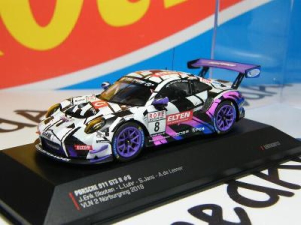 7/23 PORSCHE 911 GT3 R n.8 VLN 2 Nürburgring 2019 Slooten - IXO 1:43