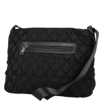 Dámská prošívaná crossbody kabelka s třásněmi Yana, černá