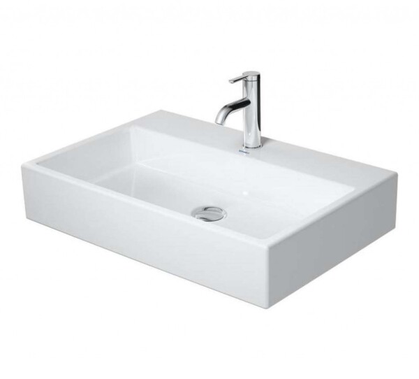 DURAVIT - Vero Air Umyvadlo 70x47 cm, bez přepadu, otvor pro baterii, WonderGliss, bílá 23507000411