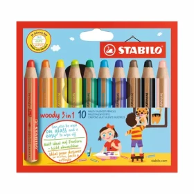 STABILO® woody 3 in 1 - 10 ks sada - 10 různých barev (880/10)