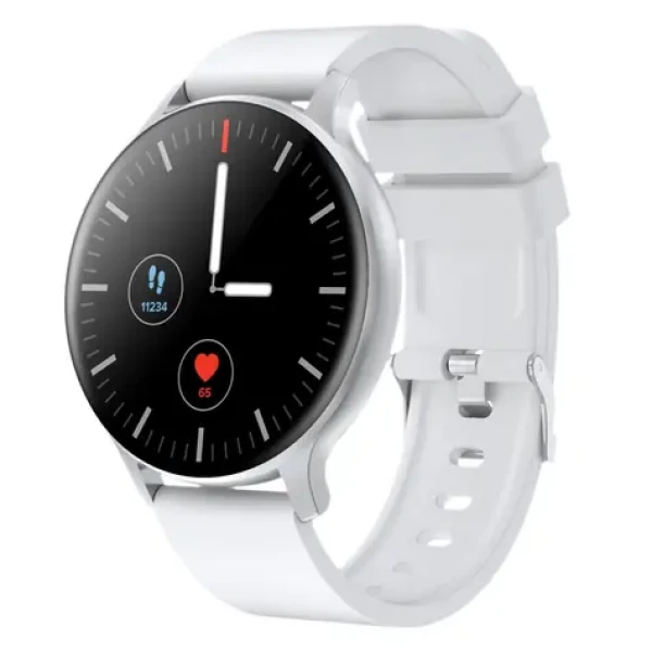 CANYON Badian SW-68 stříbrná / Chytré hodinky / 1.28" TFT / snímač tepu / BT 5.0 / IP68 / Multi-sport / Android a iOS (CNS-SW68SS)