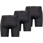 Pánské boxerky Puma Long 3-Pack černé pohodlné XL