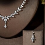 Souprava šperků Swarovski Elements Melissa, Bílá/čirá 43 cm