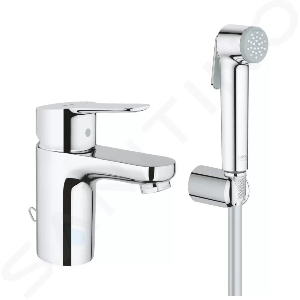 GROHE - BauEdge Umyvadlová baterie s bidetovou sprškou, chrom 23757000