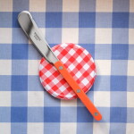SABRE PARIS Nůž na máslo Bistrot Brillant – Orange, oranžová barva, kov, plast