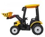 Mamido Dětský elektrický traktor MEGA D68 24V s přívěsem žlutý