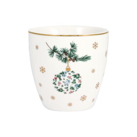 GREEN GATE Mini latte cup Joelle White 130 ml, multi barva, porcelán