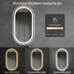 CERANO - Koupelnové LED zrcadlo Ayvo - 45x90 CER-8050BD79949