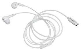 Activejet Sluchátka USB-C bílá / Sluchátka / Do uší / S mikrofonem / 32 ? (Activejet Słuchawki przewodowe)