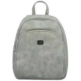 Trendy dámský koženkový kabelko-batoh Renie, šedý