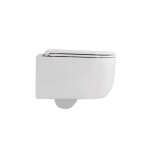INVENA - WC mísa závěsná, Korfu kulatá, s prkénkem soft-close CE-95-001-L