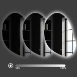 REA - Zrcadlo LED 80x60cm CLOUD C HOM-05504