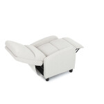 TV a relaxační křeslo, manuální polohování push back, potah manšestrová béžová látka