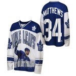 Outerstuff Dětské tričko Auston Matthews #34 Toronto Maple Leafs NHL Player Polyester Top Velikost: Dětské XL (170 – 176)