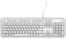 DELL KB216 QuietKey (580-ADEG) bílá / Multimediální klávesnice / US Mezinárodní / QWERTY / USB (580-ADEG)
