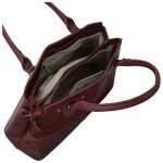 Módní dámská koženková kabelka do ruky Rosen, vínová