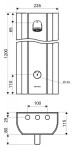 SCHELL - Linus Sprchový panel, eloxovaný hliník 008040899
