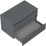 MEXEN/S - Orio koupelnová skříňka pod umyvadlo 80 cm s deskou, 2 zásuvky, grafit mat 91A10-08047-2-BFFC66