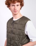 Taion Crew Neck Zip Down Vest D.OLIVE XL