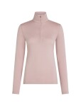 Dámské merino triko dlouhý rukáv, 1/2 zip ICEBREAKER Wmns 260 Tech LS Half Zip, Pink Quartz velikost: M