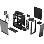 Fractal Design Meshify 2 Compact Lite RGB černá / ATX / 2x USB-A 3.2 / bez zdroje / průhledná bočnice / prachové filtry (FD-C-MEL2C-05)