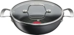 Tefal Unlimited All In One černá nepřilnavá titanová pánev s pokličkou 26 cm