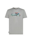 Pánské merino triko s krátkým rukávem ICEBREAKER Mens 150 Tech Lite SS Tee Transportage, Proto Grey velikost: XL