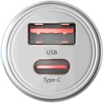 3MK Adapter CL Hyper Car 30W, 1x USB + 1x USB-C (PD)