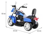 Mamido Dětská elektrická motorka Chopper modrá
