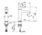 HANSA - Vantis Style Elektronická umyvadlová baterie, bateriové napájení, matná černá 5460220933