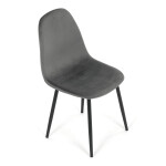 Jídelní židle, šedá, sametová látka, CT-V2971 GREY4