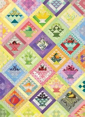 COBBLE HILL Puzzle Přikrývka s ovocnými košíky