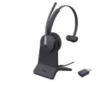 Yealink WH64 Hybrid černá / Mono náhlavní souprava / DECT Bluetooth 5.2 / nabíjecí stojánek / dosah 150 m (1208740)