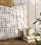 Ib Laursen Bavlněný povlak na polštář Vigga Purple Print 50 × 50 cm, fialová barva, textil