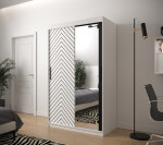 Šatní skříň Abi Jodelka 2 Barva korpusu: Dub artisan, Rozměry: 100 cm, Dveře: Bílá mat