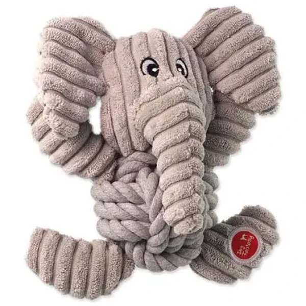 Dog Fantasy Hračka - Safari slon s uzlem pískací 18cm (124-11053)