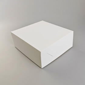 Cake star dortová krabice JOY bílá nepromastitelná 28x28x10cm