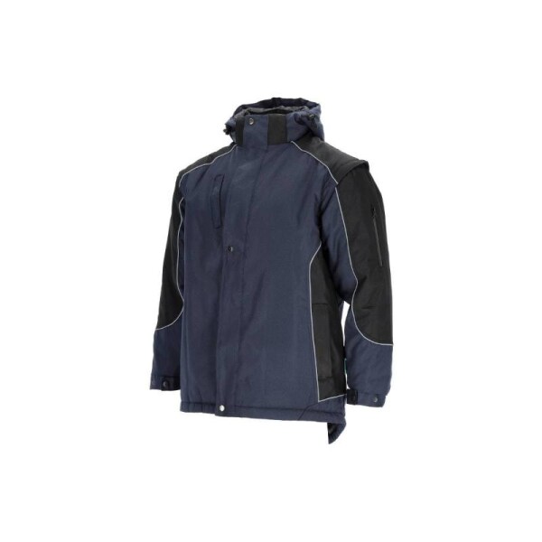 Bunda zateplená 2 v1, PETER, 4XL, tmavě modrá, STALCO