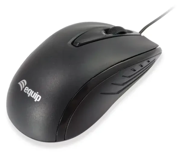 Equip Kompaktní myš černá / Myš / Drátová USB / 1000 DPI / Obouruční (245107)