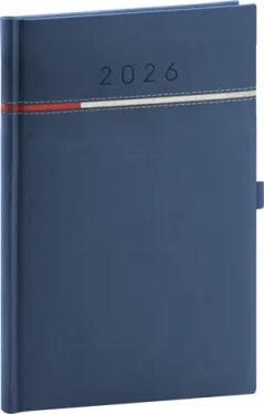 NOTIQUE Týdenní diář Tomy 2026, modro-červený, 15 x 21 cm (PGD-TA5TO-6716)