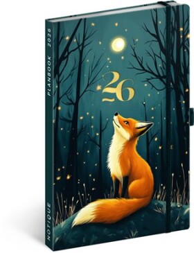 Planbook diář/notes Liška 2026