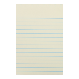 DONAU samolepicí blok, linkovaný, 101 x 150 mm, 100 listů, žlutý