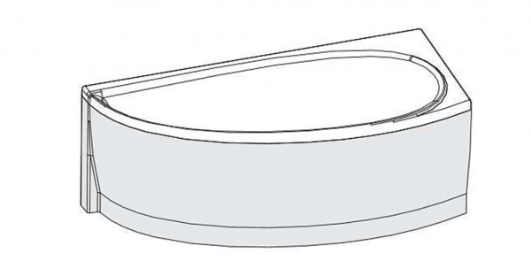 RAVAK - Vanové panely Čelní panel k vaně Avocado 1500 mm, pravý, bílá CZS1000A00