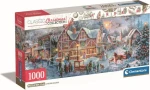 Clementoni 39927 Panoramatické puzzle Vánoční kolekce: Příprava na Vánoce 1000 dílků