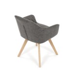 Jídelní židle, černá, látka vintage, DCH-435 BK3